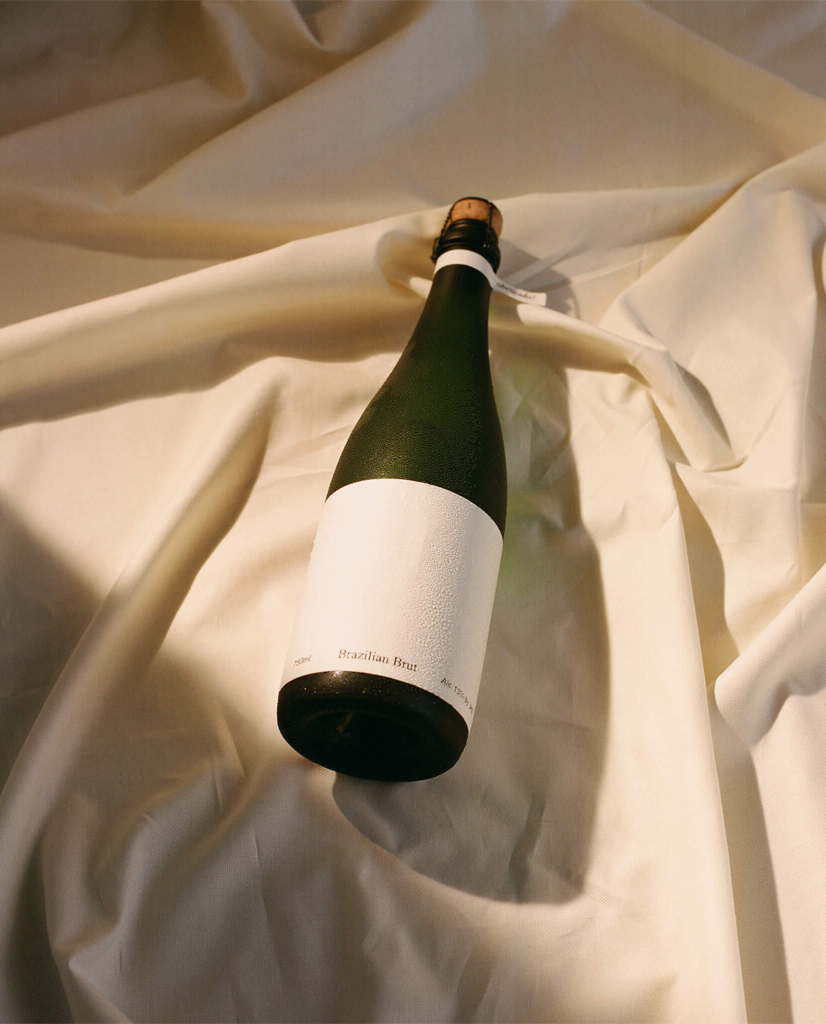 D.M Brut bottle